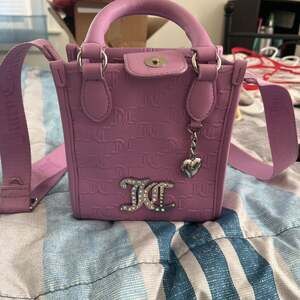 Juicy Couture All About That Bling Mini Tote Barbie Pink Lemonade Crossbody